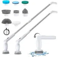 Leebein Electric Spin Scrubber Cordless Cleaning Brush with 8 Replaceable Heads