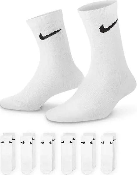 Nike Kids' 6 Pack Crew Socks