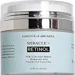 Retinol Moisturizer Cream 2.5% for Face & Eye Area - Anti-Aging Formula with Hyaluronic Acid, Vitamin E, Green Tea - 1.7 Fl Oz