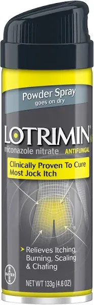 Lotrimin Antifungal Jock Itch Aerosol Powder Spray (4.6 oz)