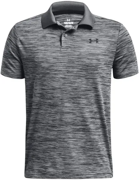 Boys' Under Armour Performance Polo Medium Black