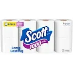 Scott 1000 Sheets Bathroom Tissue, Toilet Paper, 8 Rolls