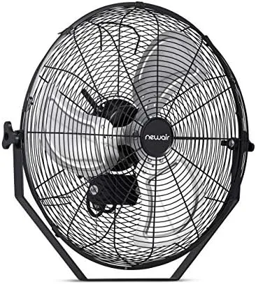 NewAir.com 18" Outdoor Rated High Velocity Wall Mounted Fan with 3 Fan Speeds and 