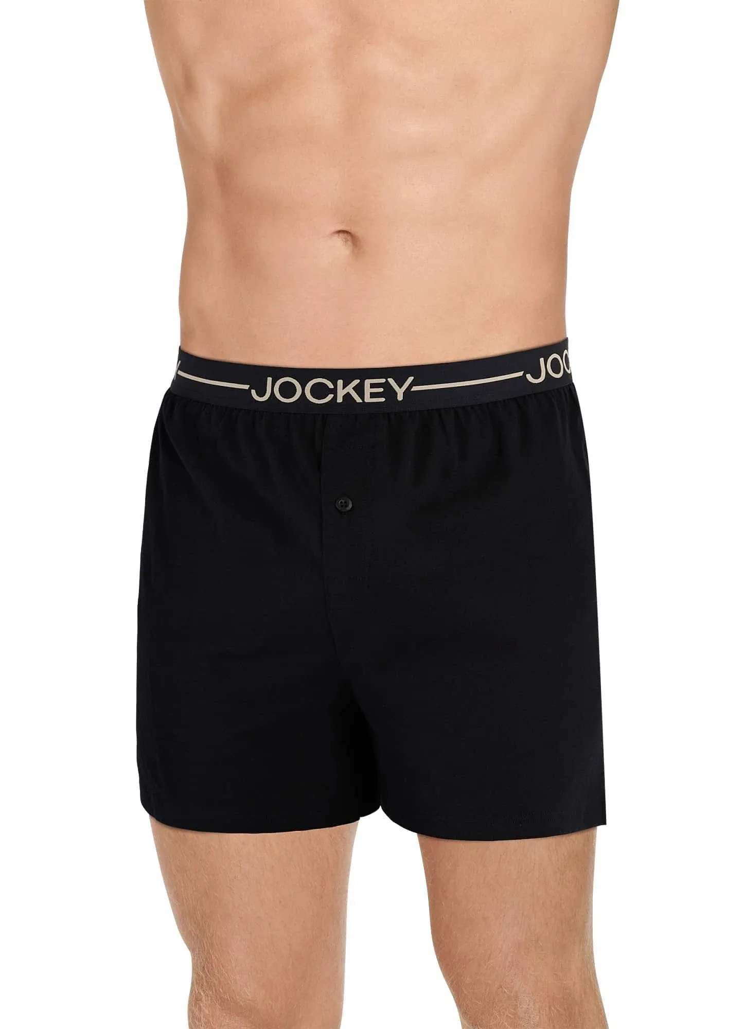 Jockey Men's Underwear Organic Cotton Stretch 4" Boxer