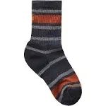 Smartwool Kids ' Hike Light Cushion Striped Crew Socks - Deep Navy