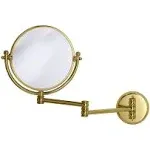 Gatco 1410 - 7-1/2&quot; (191mm) Diameter Bathroom Mirror w/3x Magnification On One Side - Wall Mounted (Polished Brass) | Hardware Hut