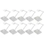 Migaven Action Figure Stand, 10pcs Assembly Action Figure Display Holder Base Doll Model Support Display Stand Compatible with HG RG SD SHF Gundam 1