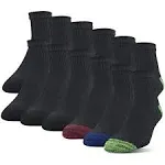  Men&#039;S Polyester Half Cushion Ankle Socks, 12-Pairs Shoe Size: 6-12 Assorted