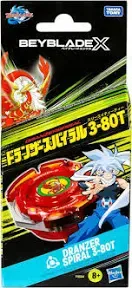 Beyblade X Dranzer Spiral 3-80T Anniversary X-Over Balance Type Right Spinning Top y lanzador