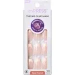 Kiss Products Inc Impress French , the No Glue Mani, Genuine, Medium Coffin Nails (30 ct)