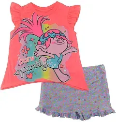 DreamWorks Trolls Toddler Girl's Two-Piece Short Set