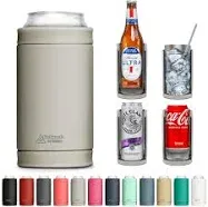 DUALIE 3 in 1 Insulated Can Cooler - Universal Size for 12 oz Cans, Slim Cans, and Bottles - 15+ Colors Available