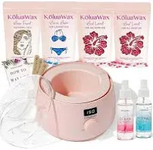 Kalua Wax Waxing Kit Digital Wax Warmer Hair Removal with Hard Wax Beans