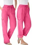 Plus Size Women's Convertible Length Cargo Pant by Woman Within in Peony Petal (Size 14 WP)