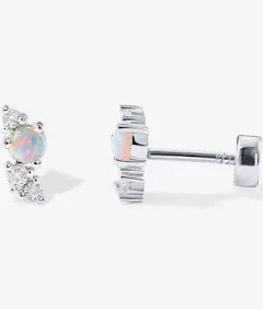 Opal Screw Back Studs