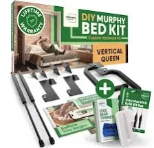 Full Murphy Bed Hardware Kit Horizontal - Made in The USA - Murphy Bed Full Size Murphy Bed Kit - DIY Murphy Bed Kit Full Wall Bed for Guestroom - Easy to Build Hidden Murphy Beds - Wall Murphey Bed