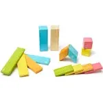 Tegu Magnetic Wooden Blocks, 14-Piece Set, Tints