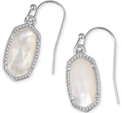 Kendra Scott “Lee Silver Drop Earrings”