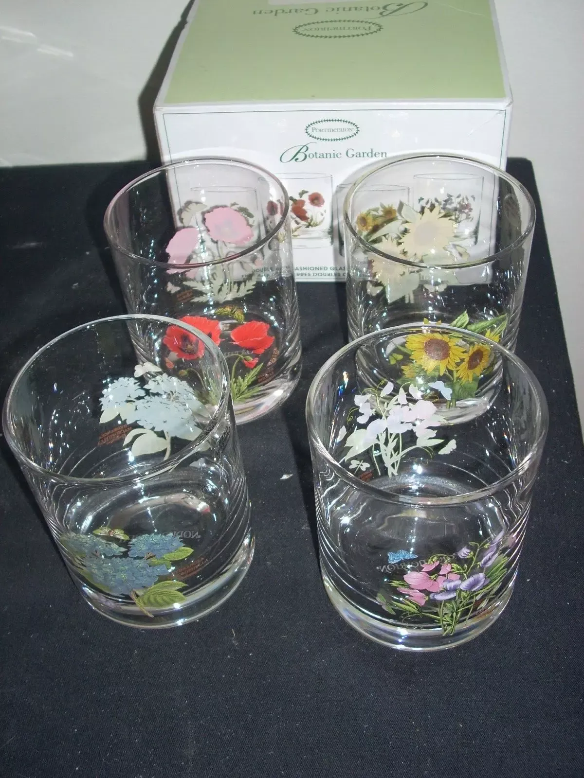 Portmeirion Botanic Garden Double Old Fashioned Glasses (Set of 4)