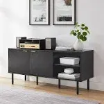 Crosley Brody Black Record Storage Sideboard