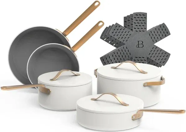 Beautiful 12pc Ceramic Non-Stick Cookware Set