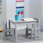 Delta Children MySize Kids' Wood Table and Chair Set (2 Chairs Included) - Bianca White/Natural