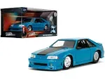 Fast & Furious 1:24 1989 Ford Mustang GT Die-Cast Car, Toys for Kids and Adults