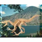 Hapi Nest 3D Puzzle Stegosaurus Dinosaur Wood Craft Construction Kit 43 pc Pack