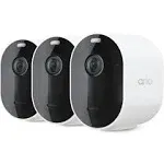 Arlo Pro 5S 2K Spotlight Camera - 3 Pack - Security Cameras Wireless Outdoor, Dual Band Wi-Fi, Color Night Vision, 2-Way Audio, Home Security Cameras, Home Improvement, White – VMC4360P