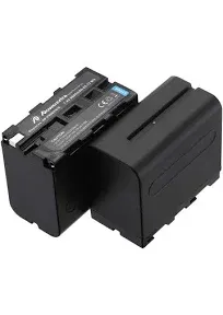 Powerextra 2 Pack Replacement NP-F970 Battery Compatible with Sony DCR-VX2100, DSR-PD150, DSR-PD170, FDR-AX1, HDR-AX2000, HDR-FX1, HDR-FX7, HDR-FX1000, HVL-LBPB, HVR-HD1000U, HVR-V1U, HVR-Z1P