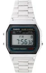 Casio Classic A158WA-1 Wrist Watch for Men - Silver Vintage New