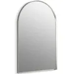 Essential 24" x 36" Arch Framed Mirror Brushed Nickel