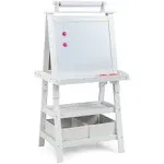 3-in-1 Double-Sided Storage Art Easel-White