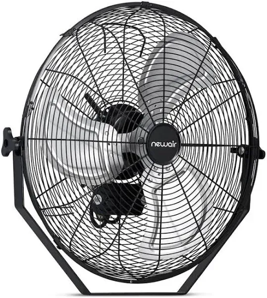 NewAir.com 18" Outdoor Rated High Velocity Wall Mounted Fan with 3 Fan Speeds and 