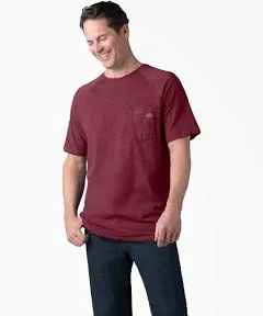 Dickies Temp-iQ Cooling Short Sleeve T-Shirt, Red Rock Heather Men&#039;s 3XLT New!