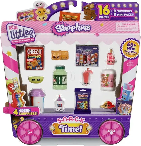 Shopkins Real Littles Collector&#x27;s Pack  8 Plus 8 Real Branded Mini Packs 16 PCs