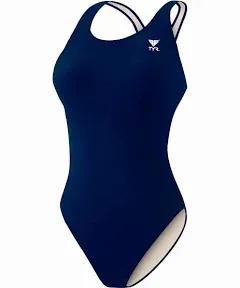 TYR Women’s Navy One Piece Swimsuit Bathing Suit 50+ SPF Size 34, M/8 NWT!