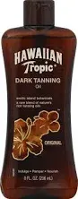 Hawaiian Tropic DARK TANNING OIL - ORIGINAL - 8 fl oz - Exotic Island Botanicals