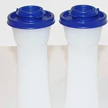 Tupperware Large Hourglass Salt and Pepper Shakers, Tokyo Blue