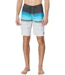 O'Neill Men's Hyperfreak Heat Stripe 21" Board Shorts Gray 38 in Waist