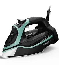 Rowenta Steam Iron, SteamForce Black /Teal Used