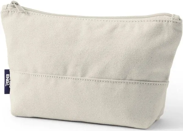 Lands' End Zipper Canvas Pouch