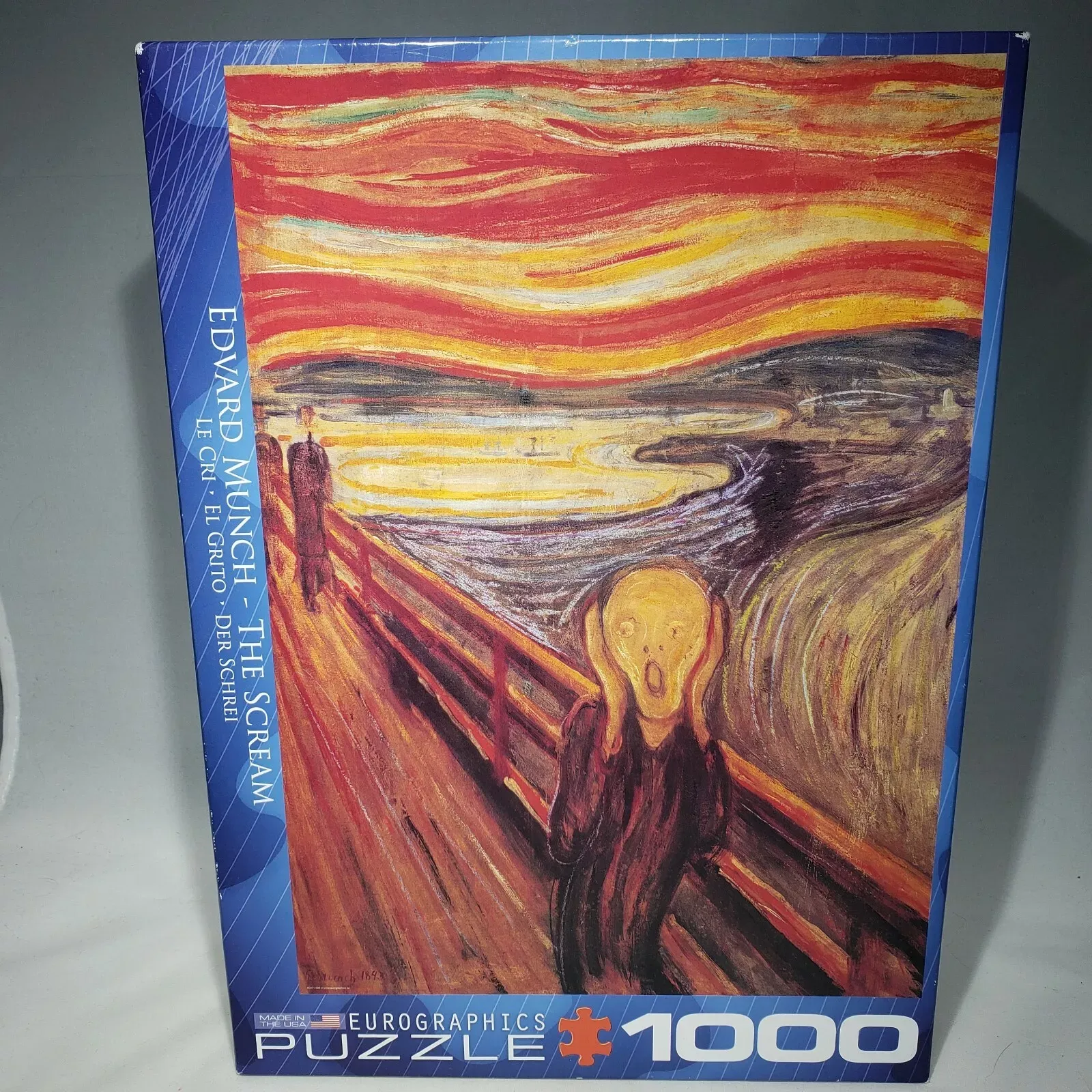 Edvard Munch The Scream 1000 Piece Jigsaw Puzzle Eurographics Open Box Sealed