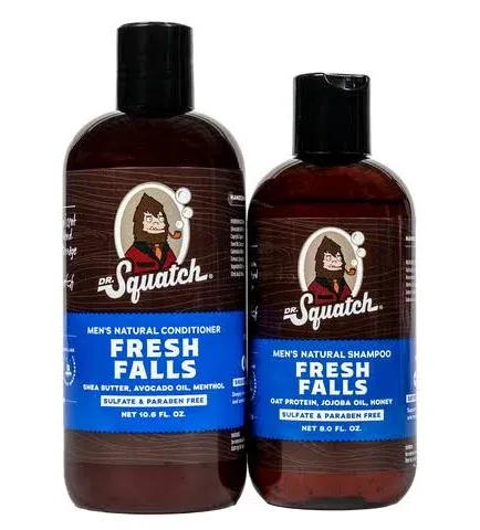 Dr. Squatch Fresh Falls Shampoo + Conditioner Hair Bundle