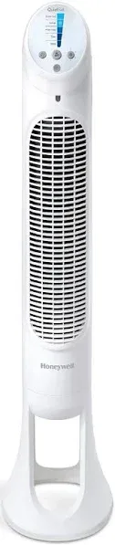 Honeywell - QuietSet 5-Speed Oscillating Tower Fan White HYF260W - White