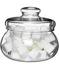 Simax Borosilicate Glass Sugar Bowl with Lid