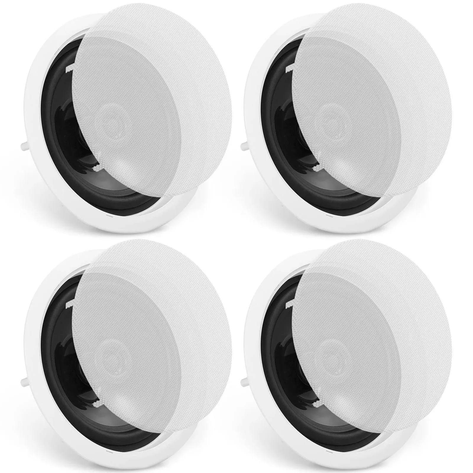 VEVOR 6.5 Bluetooth in Ceiling Speakers 150W Flush Mount Ceiling & in-Wall Speaker System with 8ΩImpedance 89dB Sensitivity DPXDYSQ65YC