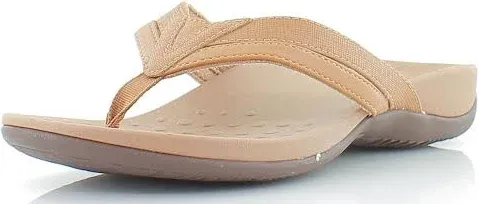 Vionic Women's Rest Yoko Comfortable Toe-Post Sandal- Flip flops That Includes a Built-in Arch Support Orthotic Footbed that helps Correct Pronation and Alleviate Heel Pain Caused by Plantar Fasciitis