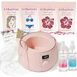 KoluaWax Premium Waxing Kit for Women - Hot Melt Wax Warmer for Hair Removal,...