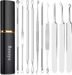 Boxoyx Blackhead Remover Pimple Popping Tool Kit